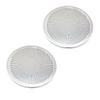 alittlepanda Interior Matte Silver Rear Door Speaker Round Cover Mesh Grille Designed for Model Y view 1