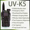 UV-K5 Radio USB-C Charger Dual Band Rechargeable with NOAA Weather Alert AM/FM 5W with Programming Cable view 2