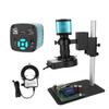VAKUUM Lab Microscope Slides Digital Microscope for Electronics 48MP 4K USB HDMI VGA Video Camera 180X 130X Lens Microscope Parts (Color : AZ5K-48MP Stand) view 1