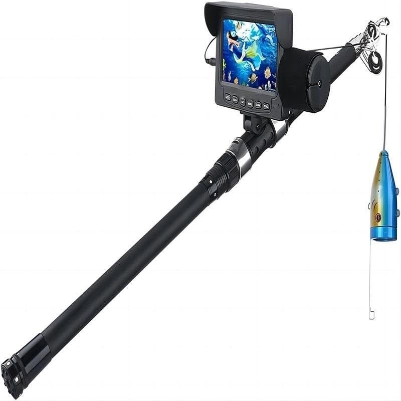Fish Finder and Depth Finder 4.3 "inch 1000tvl Underwater fishing camera kit 12 pieces infrared light Video Fish Finder Underwater lake fish CAM for boat kayaking sea fishing ( Color : Infrared LED 15