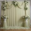 10ftx10ft Sage Green Wrinkle-Free Backdrop Drapes, Light Green Polyester Background Curtains Backdrop Decorations for Party view 1