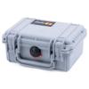 Pelican Protector 1120 Case by ColorCase - Silver - Small Size Waterproof Case (Case Only) - Silver Latches view 3
