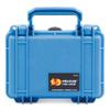 ColorCase Pelican Protector 1120 Case Blue - Small Size Waterproof Case with Pick & Pluck Foam & Convoluted Lid Foam - Blue Latches view 1