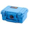 ColorCase Pelican Protector 1120 Case Blue - Small Size Waterproof Case with Pick & Pluck Foam & Convoluted Lid Foam - Blue Latches view 3