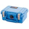 ColorCase Pelican Protector 1120 Case Blue - Small Size Waterproof Case (Case Only) - Desert Tan Latches view 3