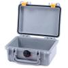 ColorCase Pelican Protector 1120 Case Silver - Small Size Waterproof Case (Case Only) - Yellow Latches view 2