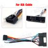 16pin Car Radio Stereo Power Wiring Retrofit Harness Cable Compatible for Hyundai Accent Sonata Tucson Sonata IX35 Kia Forte Optima Soul Ceed Low Trim Model with Radio Antenna Adapter Black view 2