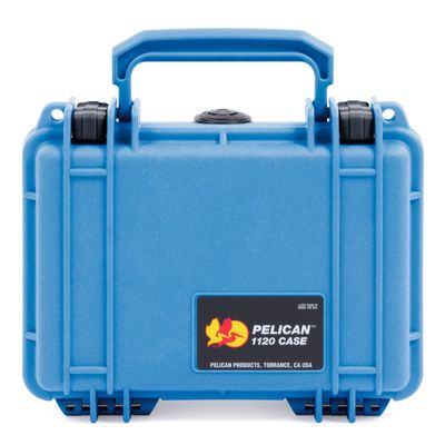 ColorCase Pelican Protector 1120 Case Blue - Small Size Waterproof Case (Case Only) - Black Latches