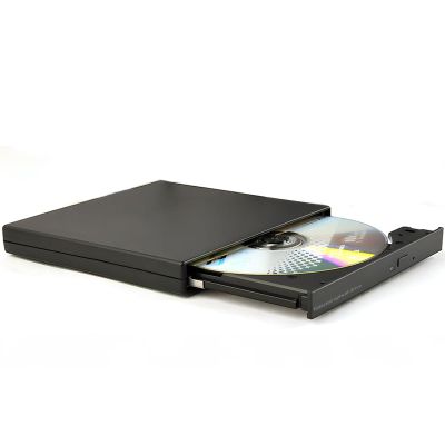 External CD/DVD Drive for Laptop PC,USB Silm Portable CD Burner +/-RW DVD ROM Player Reader Writer Optical Disc Drive for Laptop Desktop PC Windows 11/10/8/7 Linux OS Mac Macbookwith Type-C adapter