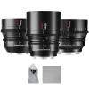 7artisans 35mm/50mm/85mm T2.0 Large Aperture Cine Lens Set Compatible for Leica/Sigma/Panasonic L Mount view 1