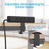 CCCEI Desk Outlet Station 45W USB C Port. 12 Outlet Desktop Clamp Power Strip Surge Protector 4800J with Switch. Nightstand Office Standing Desk Accessories Fit Thicker Table Edge or Screw Mount, 10FT view 3