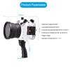 Seafrogs A7 II Pro [40m/130ft] Waterproof Case with Electronic Shutter Handle Kit, Underwater Housing for Sony A7 II, Compatible with Sony A7R II A7S II -White view 2