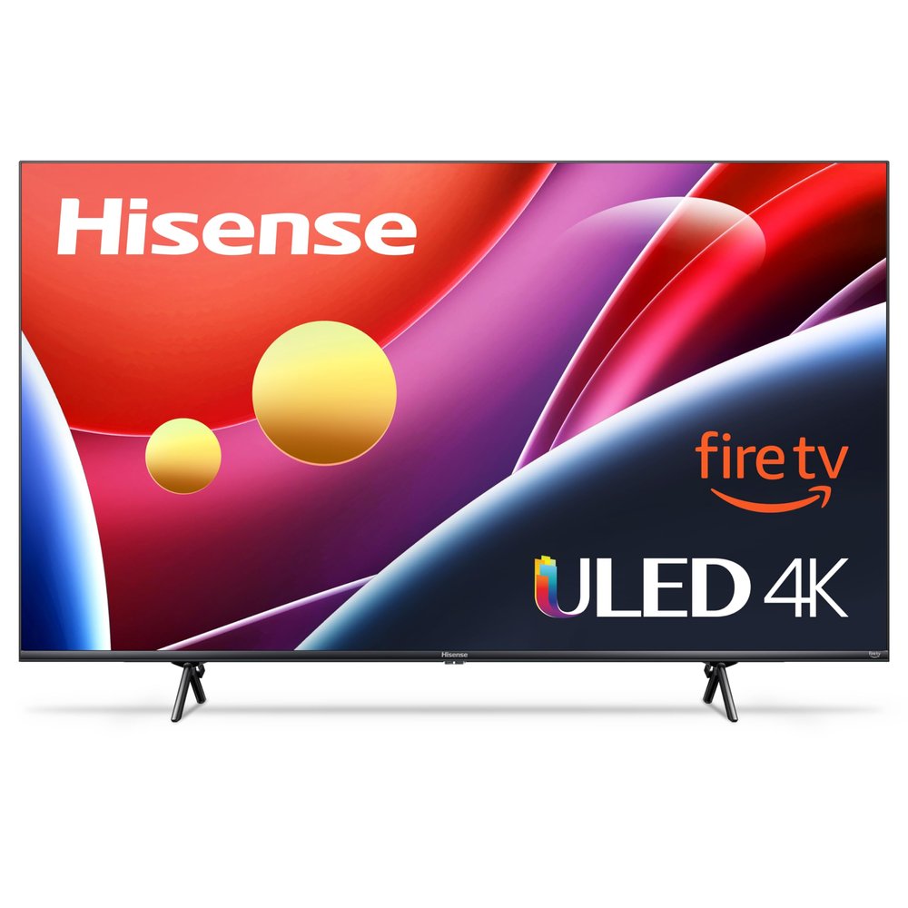 Hisense 65 Class U6 Series ULED 4K UHD Smart Fire TV (65U6HF, 2024) - QLED, Full Array Local Dimming, 600-Nit, Dolby Vision HDR 10+, HDMI 2.1, MEMC, 240 Motion Rate with VRR, Alexa Compatibility