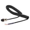 4 Pin Radio Microphone Extension Cord, Replacement Female Hand Mic Cord with Prewired 4 Pin Connector for CB HAM Radio view 1