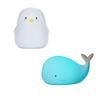 TriPro Silicone Nursery Night Light Beach Room Decor Desk Lamp (Whale & Penguin) view 1