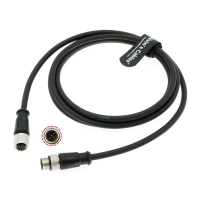 Alvin's Cables M12 A-Code 5 Pin Male to Female Aviation Sensor Connector Industrial Shielded Cable for Sensor Devices| Network 2M/6.5Ft