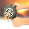IINCOOY Emergency Hand Crank Siren Horn 110DB Manual Operated Aluminium Warning School Shopping Mall Fire Air Raid Disaster Safety Alarm view 1
