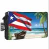 Outdoor TV Cover - Summer Coconut Tree Puerto Rico Flag Waterproof and Weatherproof 48"-50" LCD Movable Shield TV Display Screen Protector Outside Television Covers view 1