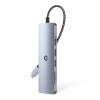 USB C Hub,TOTU 6-in-1 USB-C Docking Station Enabling 4K Visuals via HDMI USB 3.0/2.0 Ports, SD/TF Card Reader, Expansive Dual Monitor Capability While Integrating Lightning-Fast File Transfers view 1