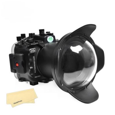 Seafrogs A9 II [40M/130FT] Underwater Camera with WA005F Dome Port Kit, Waterproof Housing for Sony A9 II Diving Waterproof Case for Sony a9ii with 28-70mm F3.5-5.6, 16-35mm F2.8 Lens-Black