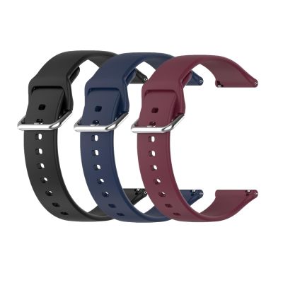 Waekethy Bands for Ticwatch Pro 5, 24mm Watch Strap Adjustable Sport Wristband Soft Silicone Replacement Band Compatible with Ticwatch Pro 5 Smartwatch