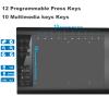 Graphics Drawing Tablet,10x6 inch Digital Writing Tablet with 8192 Levels Stylus for PC/Mac/Android 5.0 and Above with OTG Function for Drawing and Online Teaching view 3