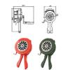 IINCOOY Hand Crank Siren Horn 110dB Manual Operated Metal Alarm Air Raid Emergency Safety (Color : Green) view 3