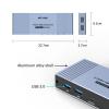 MT-VIKI 4K@120Hz/144Hz USB 3.0 HDMI KVM Switch 4 Port 8K@60Hz, Aluminum KVM Switch HDMI 2.1, HDR for Games (4 USB 3.0 Cable Included) view 3