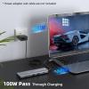 Tiergrade USB C Hub 3.0 Docking Station, 9 in 1 Thunderbolt 3 Docking Station for Dell XPS 13/15, HP, Chromebook Pixel, 4K HDMI, 100W PD view 4