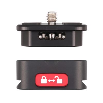 Andoer Quick Release Plate Tripod QR Plate Camera Mount Adapter Quick Setup Aluminum Alloy with 1/4 Inch Screw for DSLR Mirrorless Camera Tripod Gimbal Stabilizer