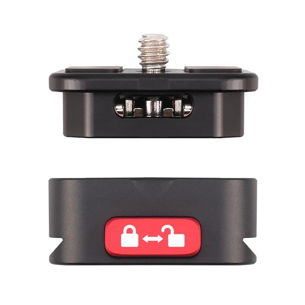 Andoer Quick Release Plate Tripod QR Plate Camera Mount Adapter Quick Setup Aluminum Alloy with 1/4 Inch Screw for DSLR Mirrorless Camera Tripod Gimbal Stabilizer