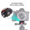 Andoer Quick Release Plate Tripod QR Plate Camera Mount Adapter Quick Setup Aluminum Alloy with 1/4 Inch Screw for DSLR Mirrorless Camera Tripod Gimbal Stabilizer view 3
