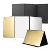 Andoer 4 in 1 Photography Reflector Cardboard, Light Green Reflector, Cardboard Material, Foldable Design, Compact And Exquisite, Green and White/ Black, White and Silver (Optional), 300 * 430mm view 1