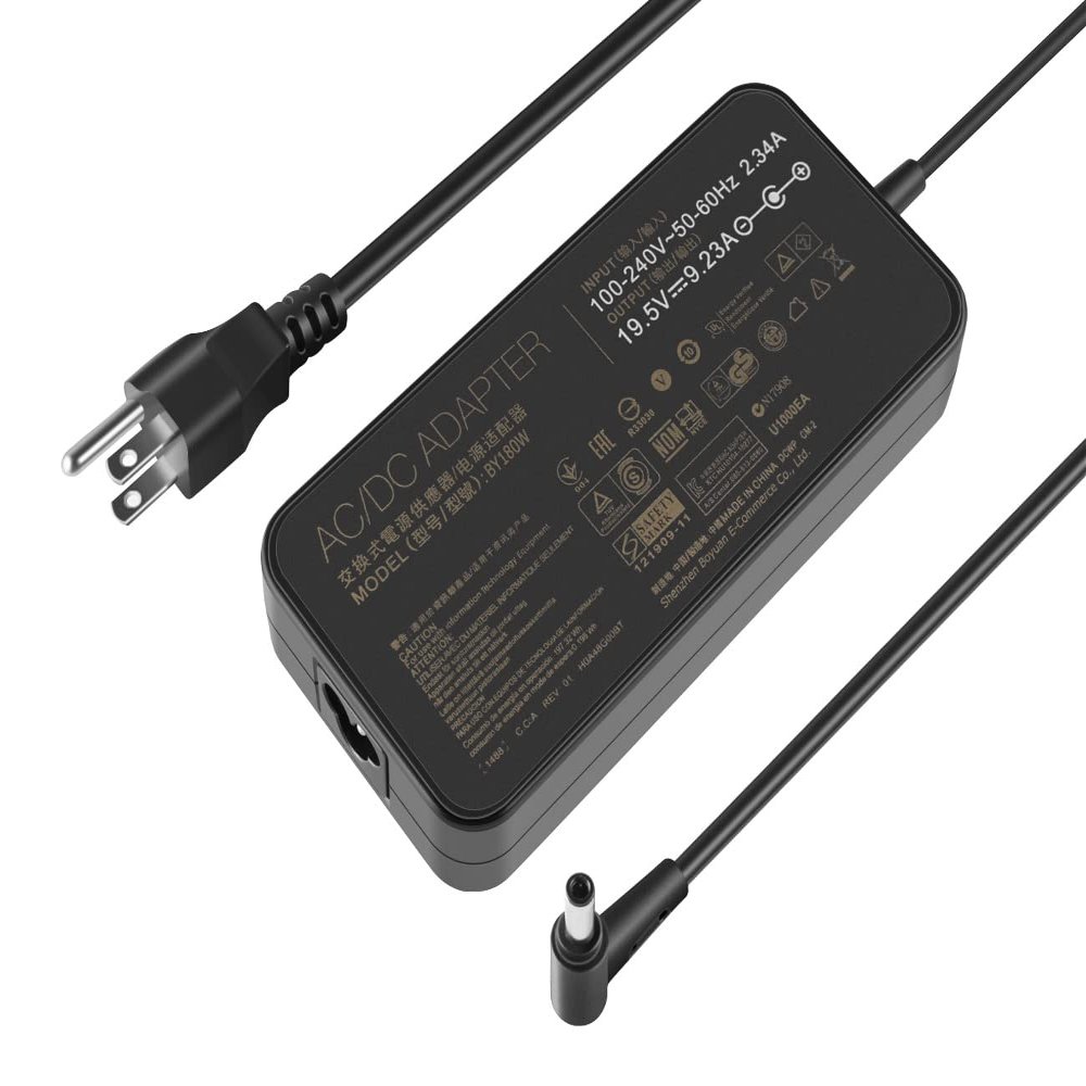 180W AC Charger Fit for Asus A20-180P1A ADP-180TB HB ROG Zephyrus G14 G15 GA401II GA401QC GA401QE GA401QM GA401Q GA502DU GA502IV TUF Gaming A15 A17 F15 F17 FA506IC FA506QE