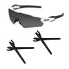 Acefrog 2 Pairs Upgraded Soft Silicone Replacement Temple Sleeve Ear Socks for Oakley Radar EV Path OO9208 / Pitch OO9211 / Asian Fit OO9275 / Advancer OO9442 Sunglasses, Perfectly Fit, Black view 1