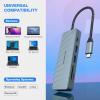 10 in 1 USB C Hub, Tymyp Adapter Hub with 4K HDMI, USB 3.0 x 2, USB-C 3.0 Data, USB 2.0 x 2, 100W PD Charging, SD/TF Card Reader, 3.5mm Audio Jack Compatible with Laptop, iPad view 3