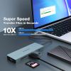Oditton 10 in 1 USB C Hub, Adapter with 4K HDMI, 2 x USB 3.0, USB-C 3.0 Data, 2 x USB 2.0, 100W PD, SD/TF, Audio Jack, Dock Compatible with Laptops, iPad view 3