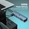 7-1 USB C Hub, Tymyp Adapter with HDMI, 100W PD Charger, USB C 3.0, 2 x USB 3.0 Ports, SD & Micro SD Card Reader, Compatible for USB C Laptops Dell XPS/HP/Surface and Other Type C Devices view 4