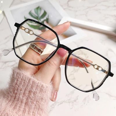 MaLuan Blue Light Blocking Reading Glasses Vintage Computer Readers Anti Eye Strain Oversized Flat Light Mirror Eyewear (Color : Balck, Size : +0.00)