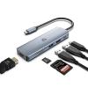 Tymyp USB C Hub, 6 in 1 with 4K HDMI Output, 100W PD Charging, 2 x USB 3.0, SD/Micro SD Card Reader, Compatible for USB C Laptops Dell XPS/HP/Surface and Other Type C Devices view 1