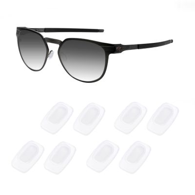 Acefrog 4 Pairs Upgraded Soft Silicone Nose Pads for Costa South Point, Flagler, Ponce, Fernandina; for Oakley Cartridge, Spindle, Eyeglass Sunglass, Push-in Nose Piece Replacement, Anti-Slip, White