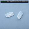 Acefrog 4 Pairs Upgraded Soft Silicone Nose Pads for Costa South Point, Flagler, Ponce, Fernandina; for Oakley Cartridge, Spindle, Eyeglass Sunglass, Push-in Nose Piece Replacement, Anti-Slip, White view 2