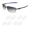Acefrog 4 Pairs Upgraded Nose Pads for Oakley Whisker, WireTap, Half Wire 2.0, Crosshair 2.0, Square Wire 3.0; for Maui Jim Eyeglass Sunglass, Push-in Nose Piece Replacement, Anti-Slip, Clear view 1