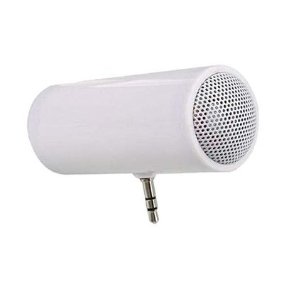 Fangyid 3.5mm Jack Stereo Mini Speaker Portable MP3 Music Player Speaker Amplifier Loudspeaker for Mobile Phone Tablet PC-White