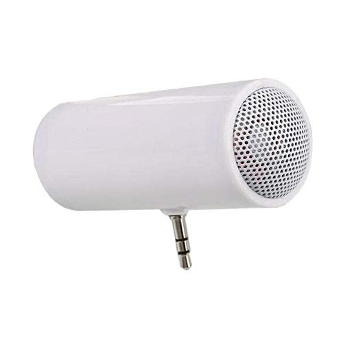 Fangyid 3.5mm Jack Stereo Mini Speaker Portable MP3 Music Player Speaker Amplifier Loudspeaker for Mobile Phone Tablet PC-White