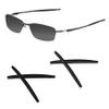 Acefrog 2 Pairs Upgraded Soft Silicone Replacement Temple Sleeve Ear Socks for Oakley Transistor OX3085, Capacitor, Spoke, Lizard OX3144 Eyeglassess, Perfectly Fit, Black view 1