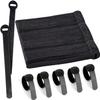 120 x Reusable Cable Ties Black, Adjustable Releasable Hook and Loop Cable Straps for PC Cable Management, Organizing Cords, TV, Desk view 1