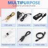 120 x Reusable Cable Ties Black, Adjustable Releasable Hook and Loop Cable Straps for PC Cable Management, Organizing Cords, TV, Desk view 4