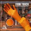 Glove Station Nitrile Disposable Gloves - Powder-Free, Latex-Free, Textured Grip, Diamond Textured Grip,Suitable for Industrial, Mechanical&Food Applications -Orange - XL (100 Count) view 2