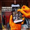 Glove Station Nitrile Disposable Gloves - Powder-Free, Latex-Free, Textured Grip, Diamond Textured Grip,Suitable for Industrial, Mechanical&Food Applications -Orange - XL (100 Count) view 3